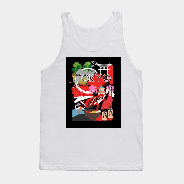 Tokyo x Tokyo Tank Top by HCreatives